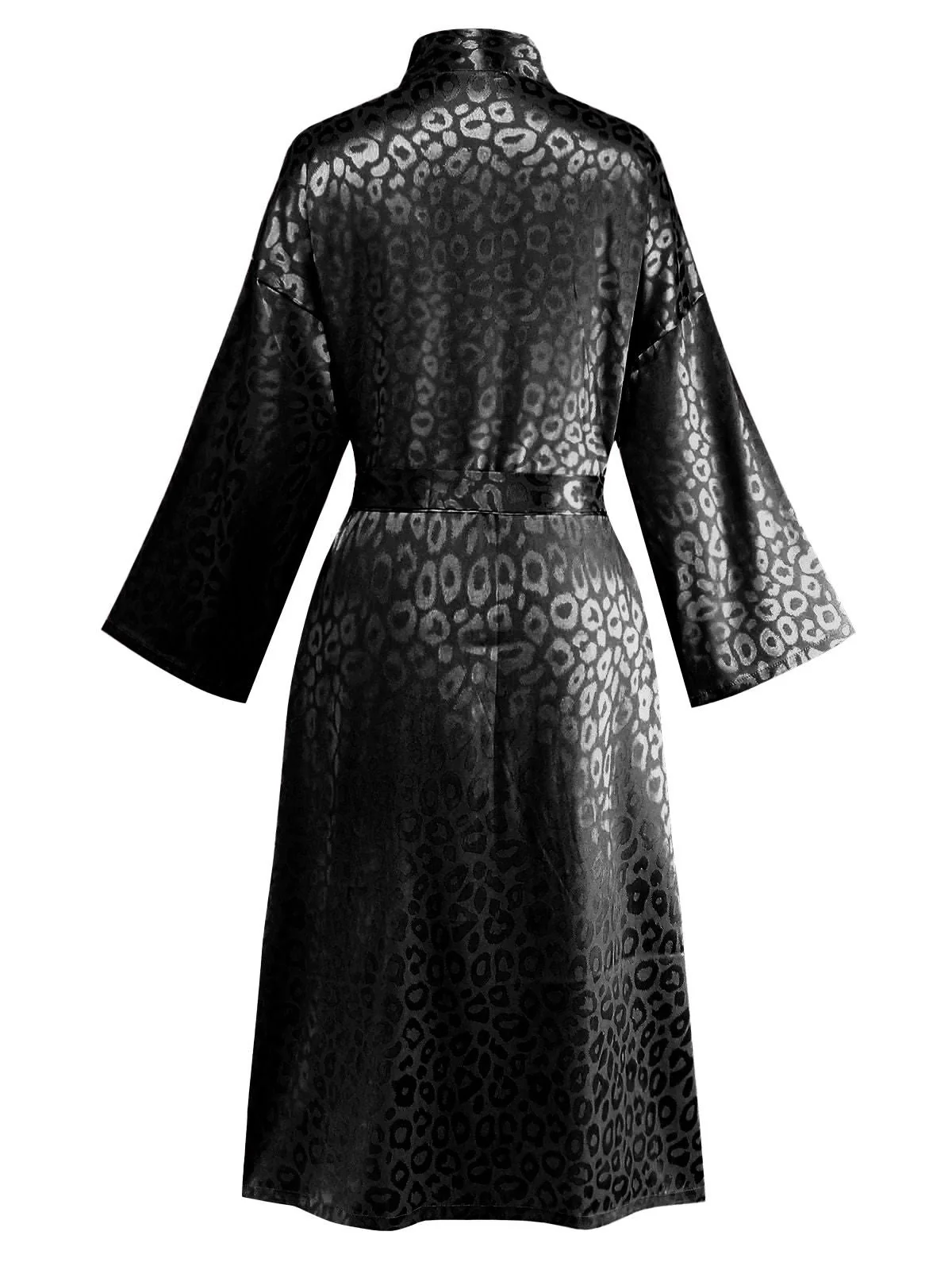 1950er Leopard Drucken Schnürung Robe - Image 8