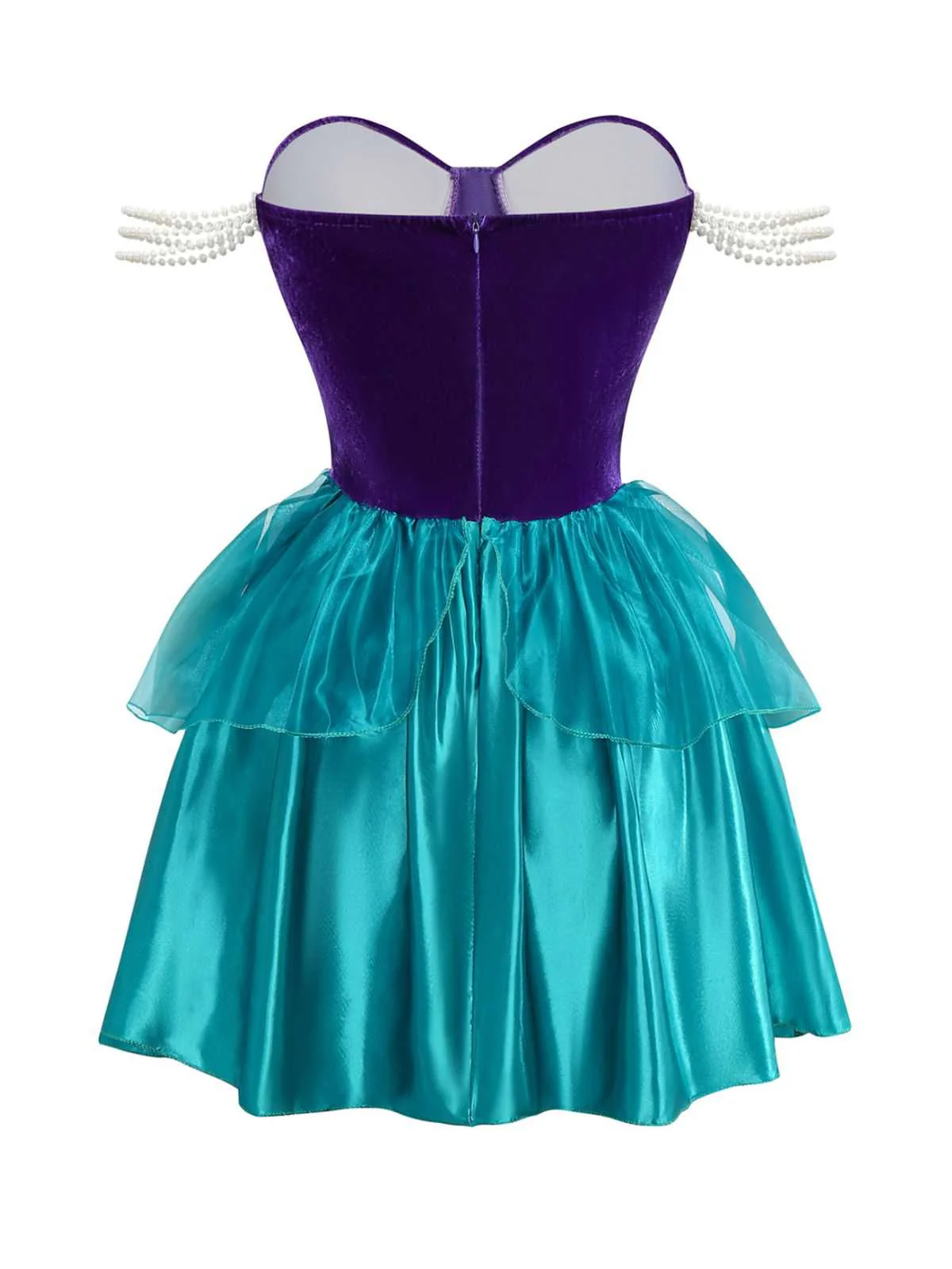 1950er Meerjungfrauen Prinzessin Ariel Kostüm Kleid Mit Krone - Image 3