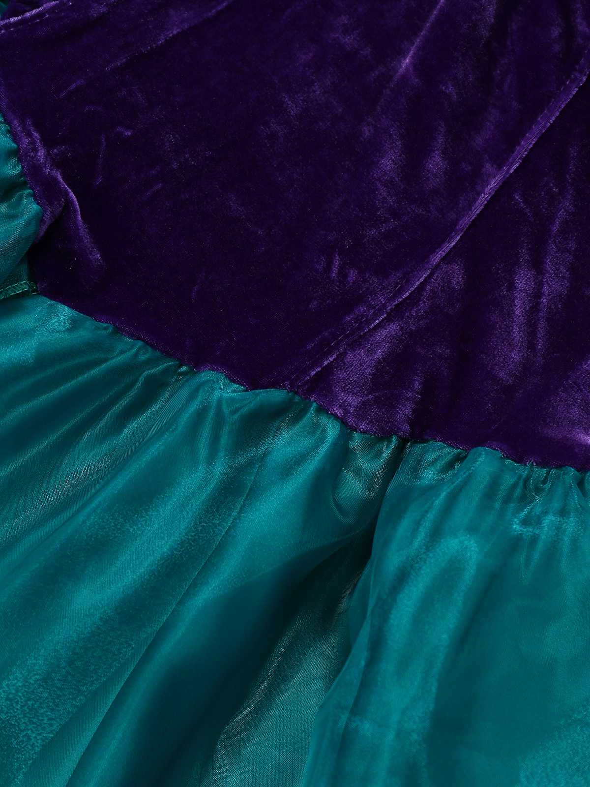 1950er Meerjungfrauen Prinzessin Ariel Kostüm Kleid Mit Krone - Image 6