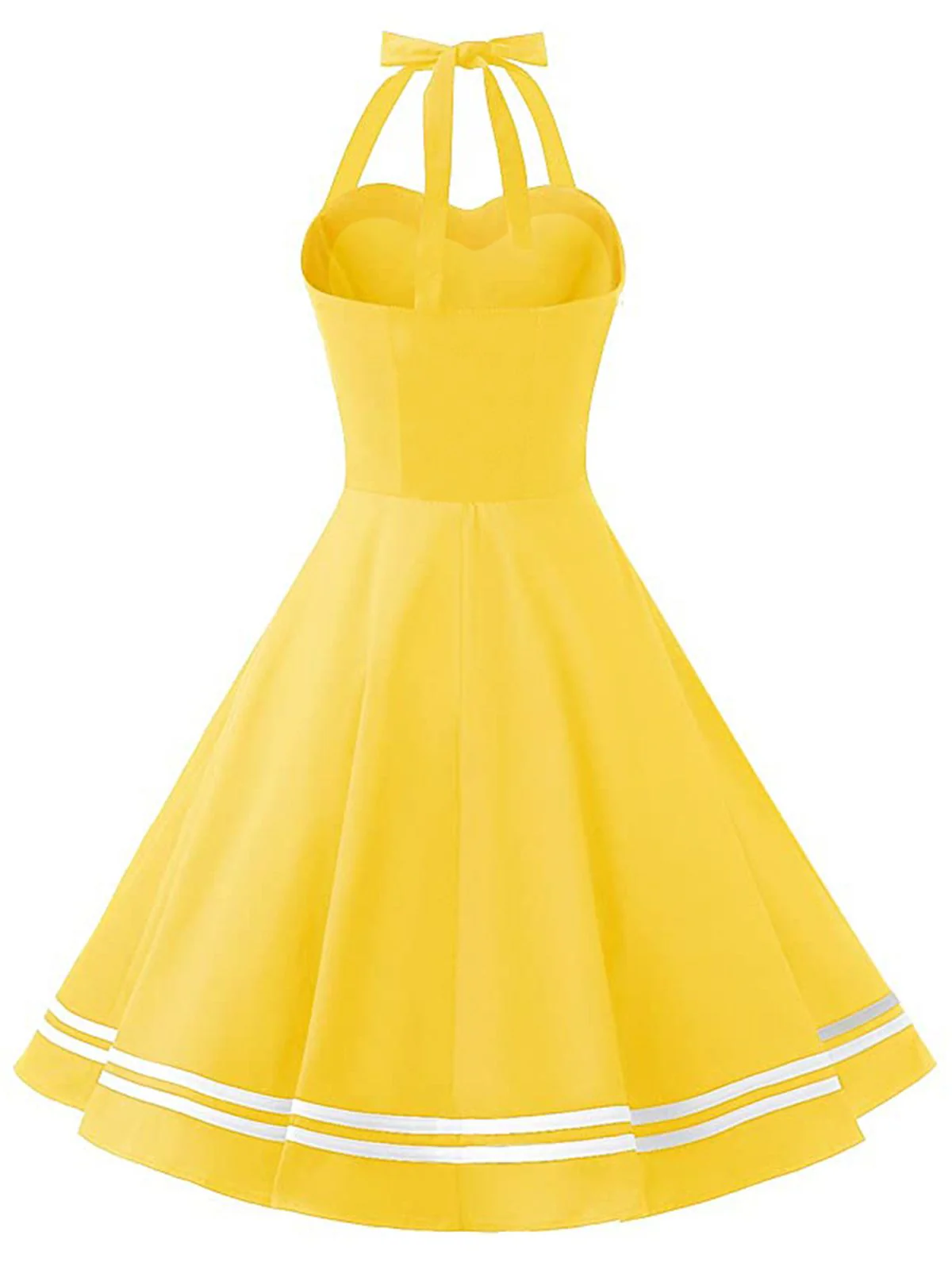 1950ER NECKHOLDER DOT ROCKABILLY SWING KLEID - Image 3