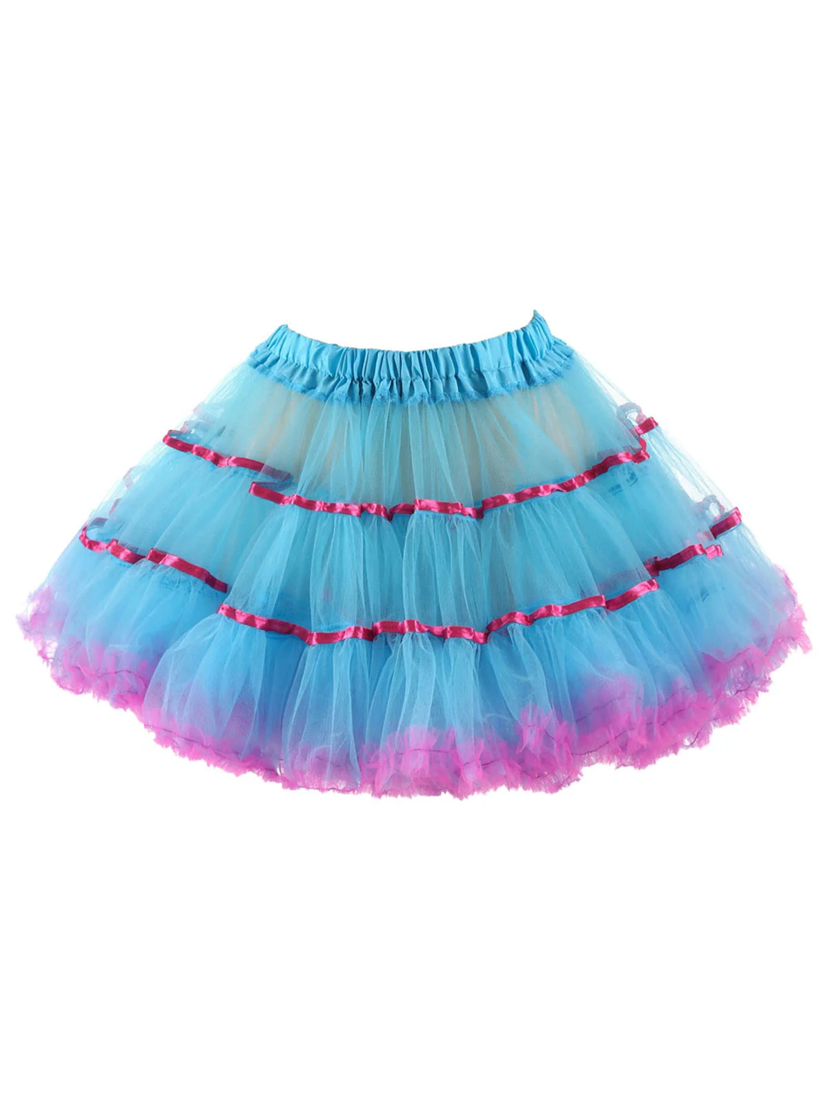 1950er Netz Farbe Bindung Unterrock Petticoat - Image 3