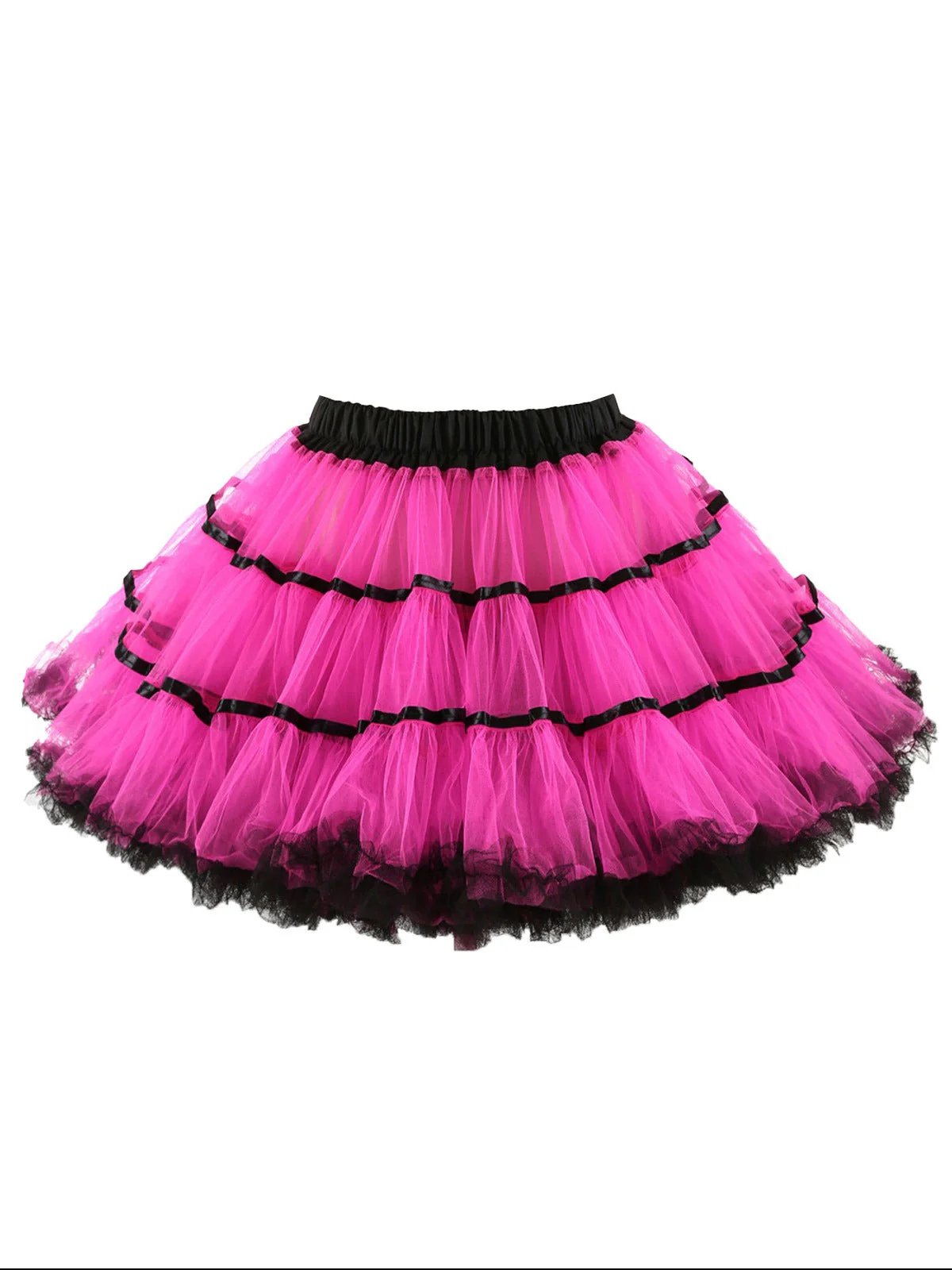 1950er Netz Farbe Bindung Unterrock Petticoat - Image 6