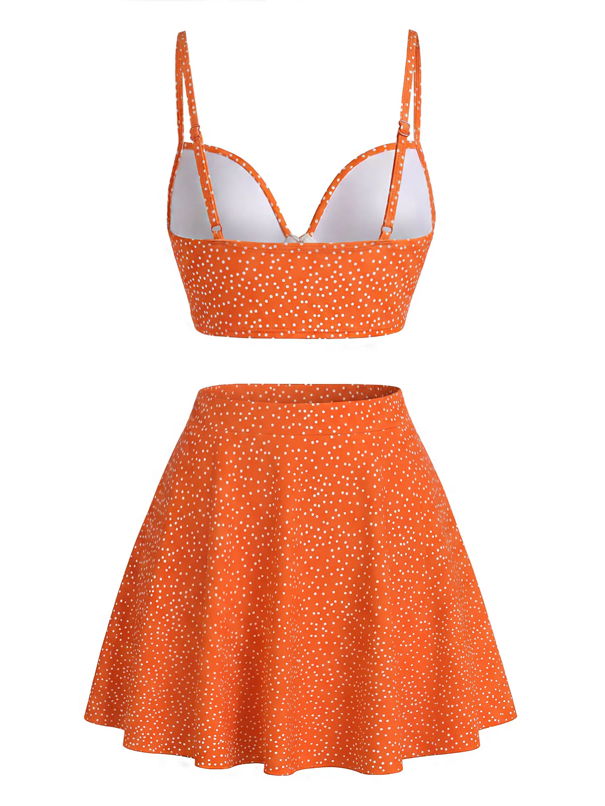 1950er Polka Dot Hohe Taille Bikini Set & Cover-Up - Image 3