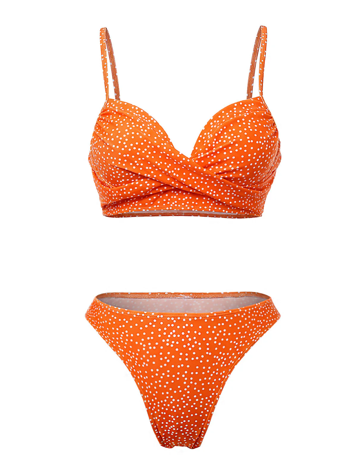 1950er Polka Dot Hohe Taille Bikini Set & Cover-Up - Image 4
