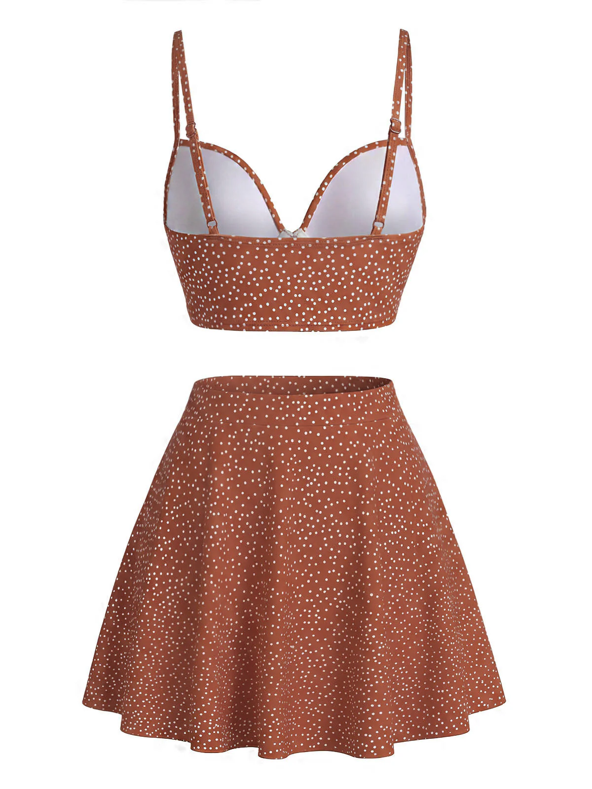 1950er Polka Dot Hohe Taille Bikini Set & Cover-Up - Image 6