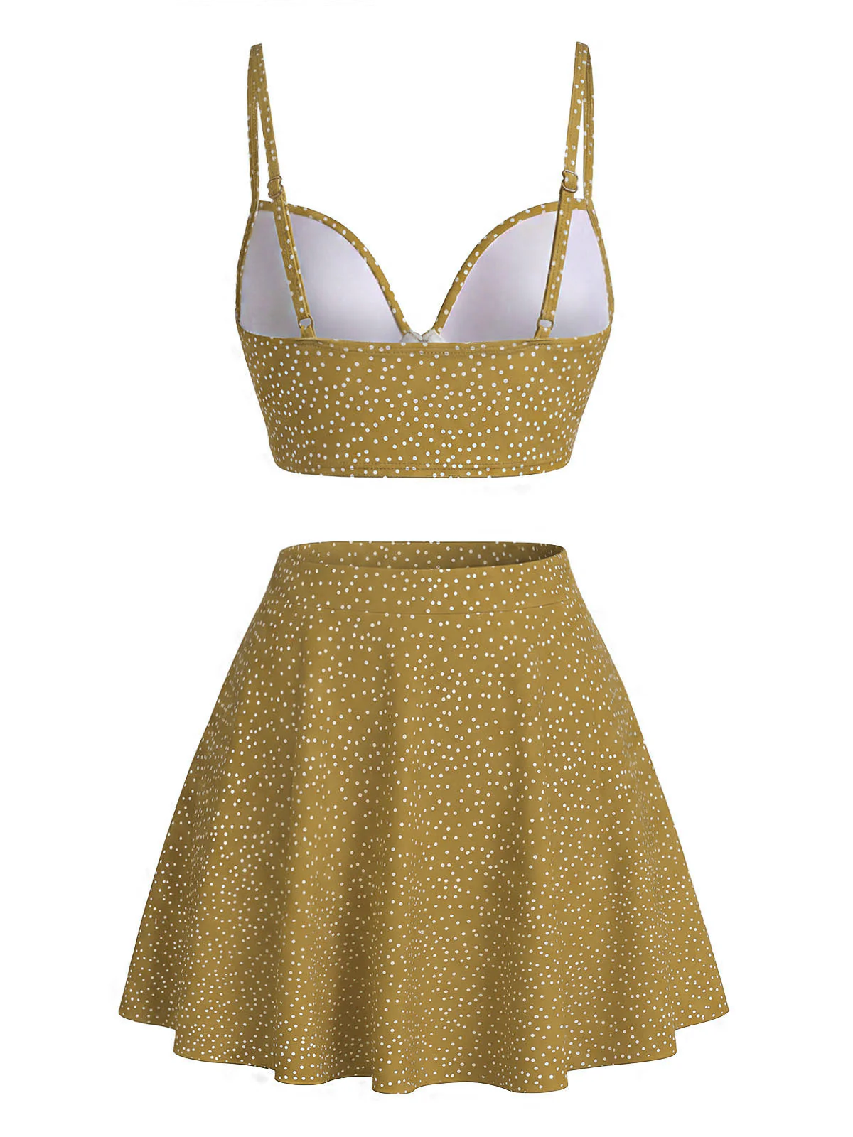 1950er Polka Dot Hohe Taille Bikini Set & Cover-Up - Image 8