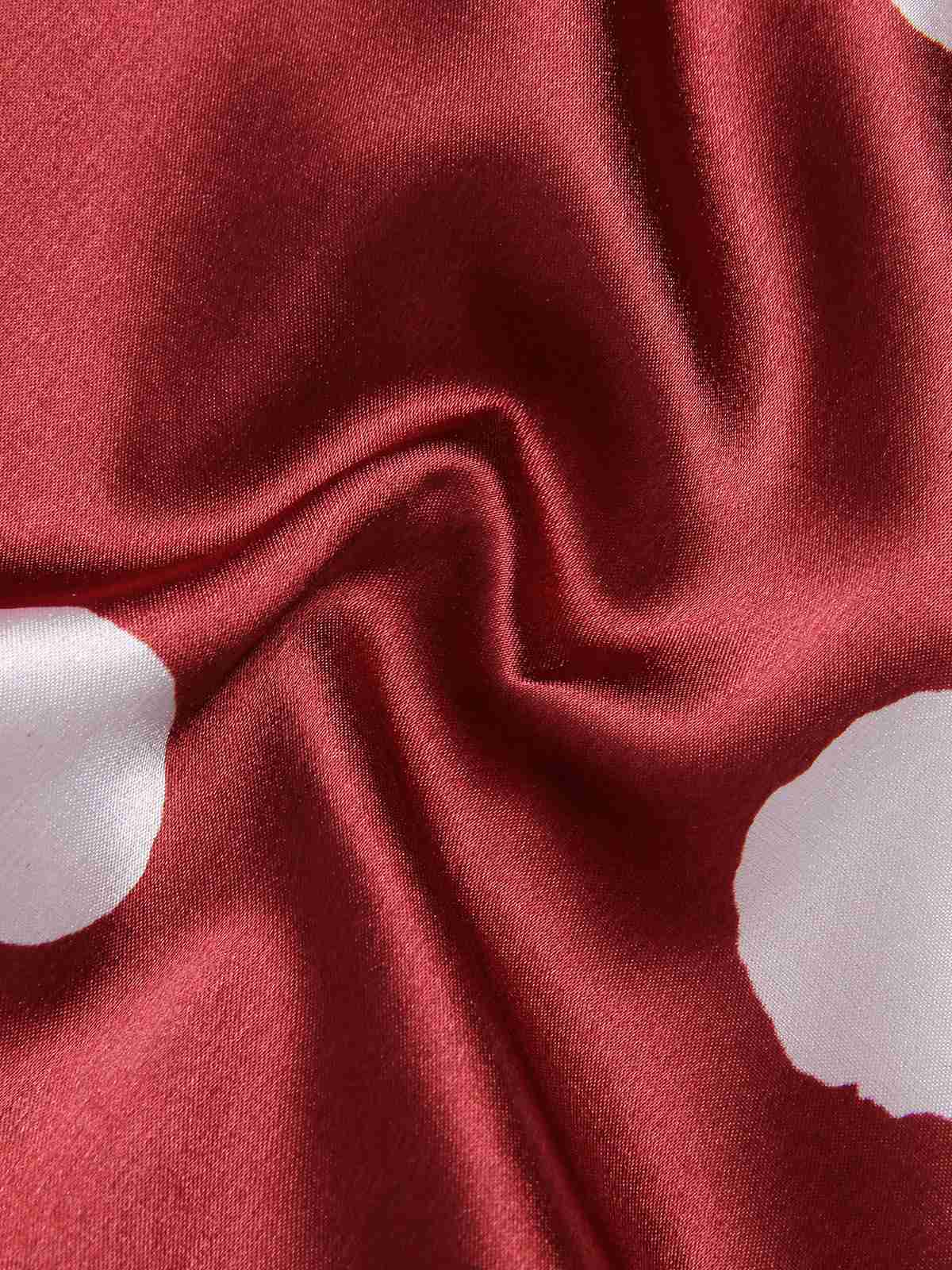 Grün 1950er Polka Dot Spitze Spaghetti Träger Nachtwäsche - Image 18