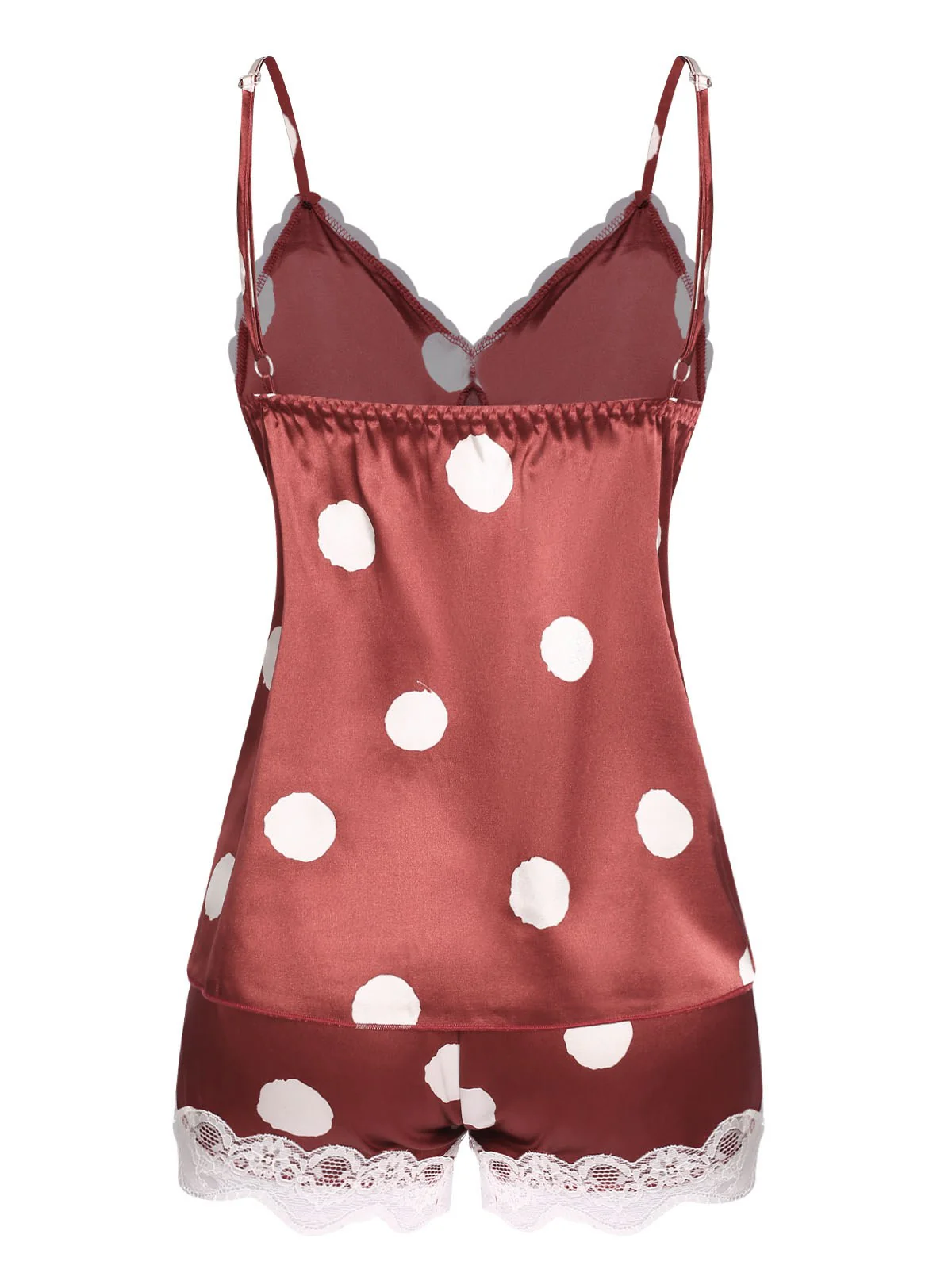 1950er Polka Punkt Spitze Unterhemd Nachtwäsche - Image 18
