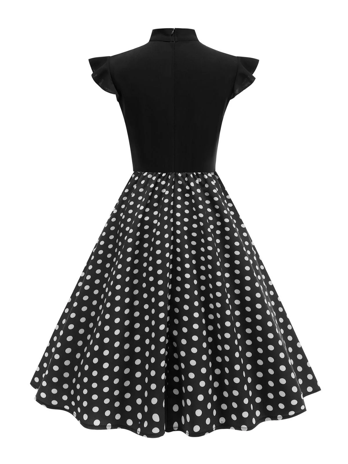 1950er Polka Punkte Bogen Swing Kleid - Image 13