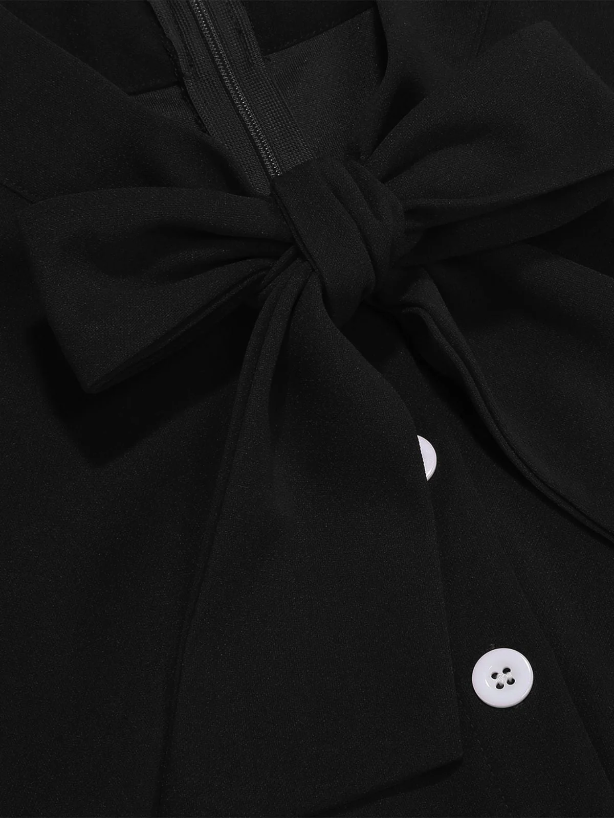 1950er Polka Punkte Bogen Swing Kleid - Image 16