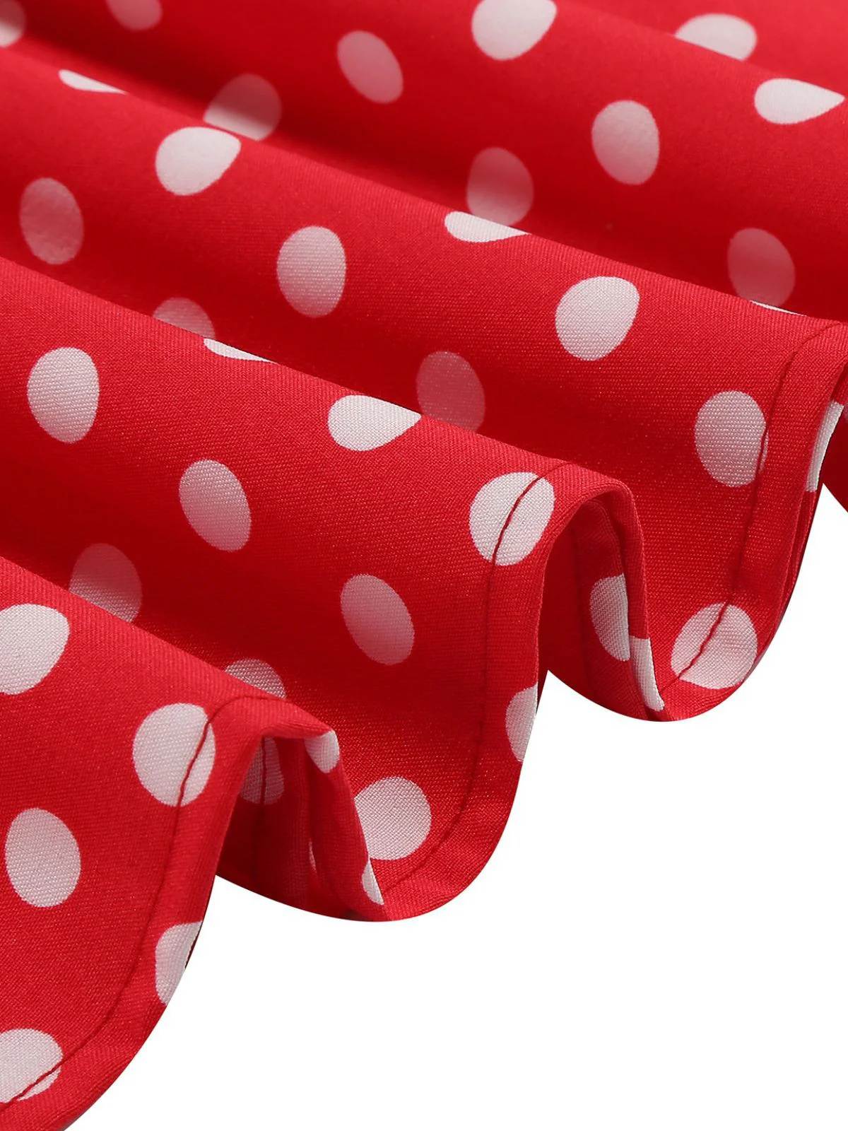 1950er Polka Punkte Bogen Swing Kleid - Image 8