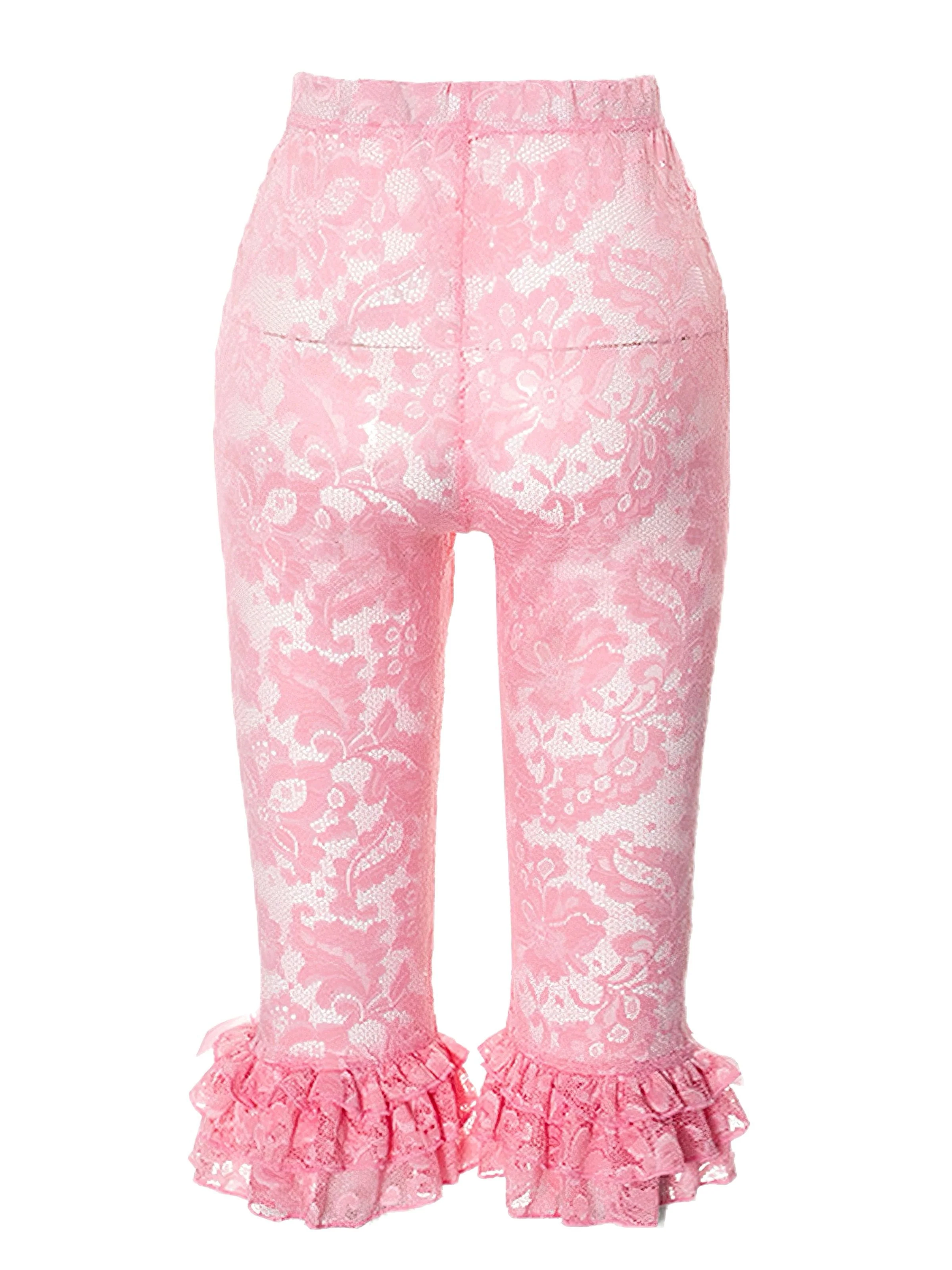 1950er Retro Spitze Rüschen Kurze Hosen - Image 6