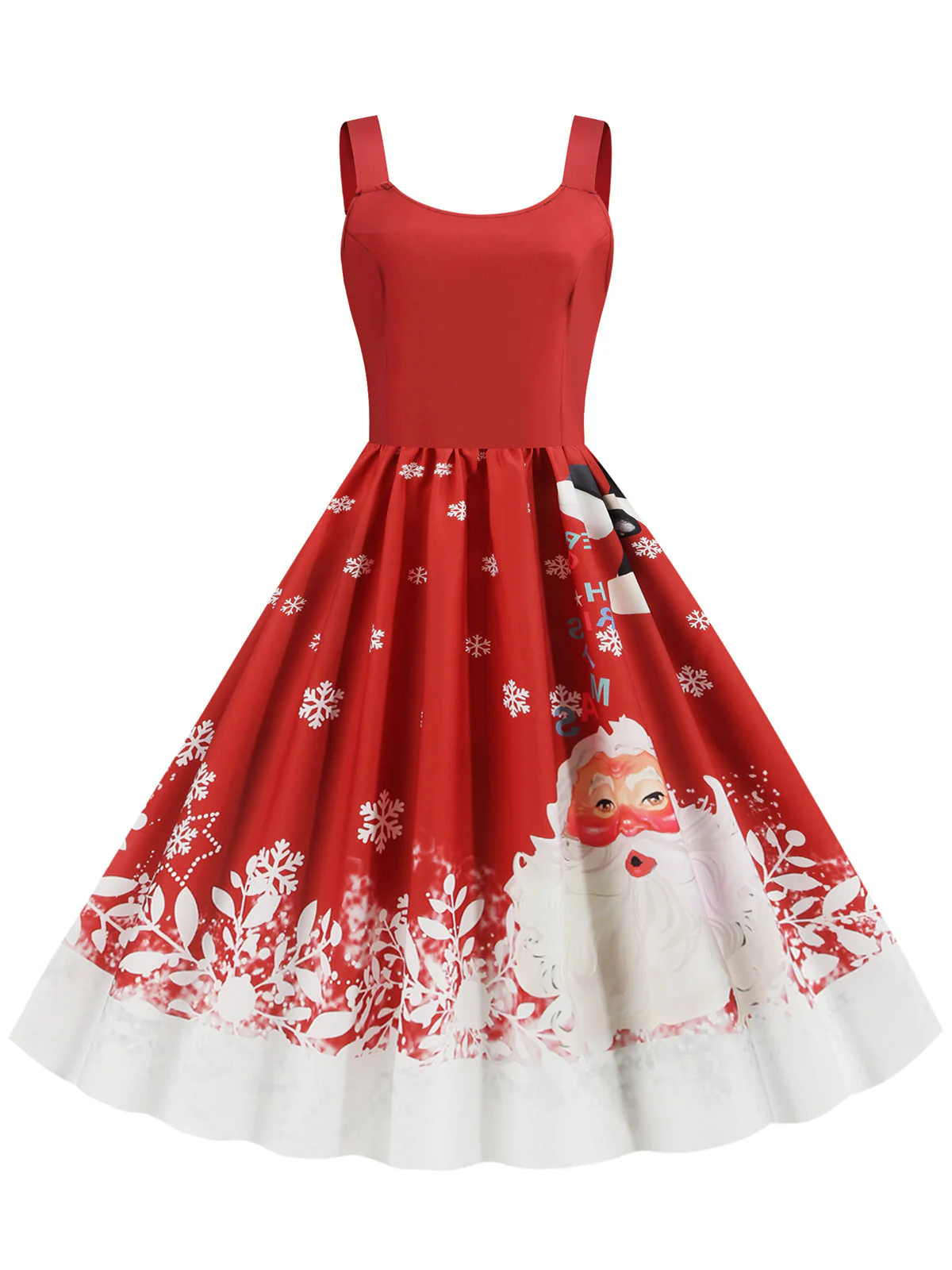 1950er Retro Weihnachtsmann Swing Kleid - Image 4