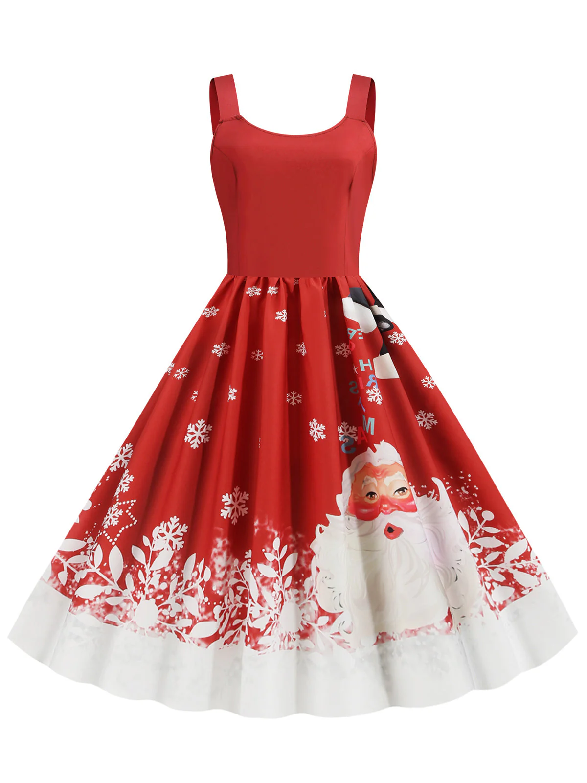 1950er Retro Weihnachtsmann Swing Kleid - Image 5