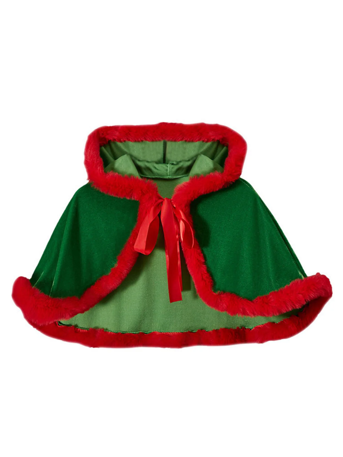 1950er Samt Weihnachten Kostüme Kapuzen Umhang - Image 3