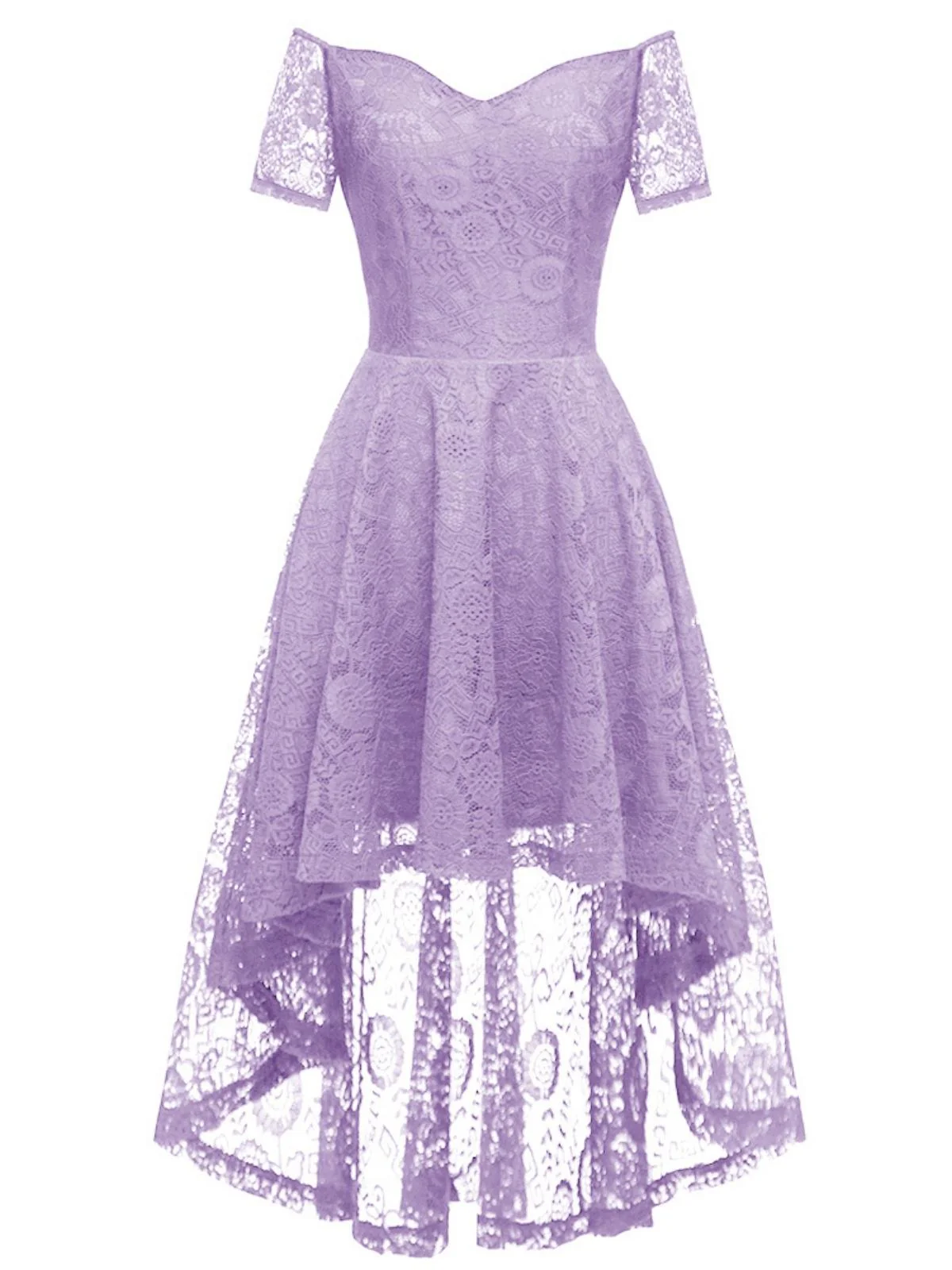 1950ER SCHULTERFREIES BLUMENSPITZE KLEID - Image 13