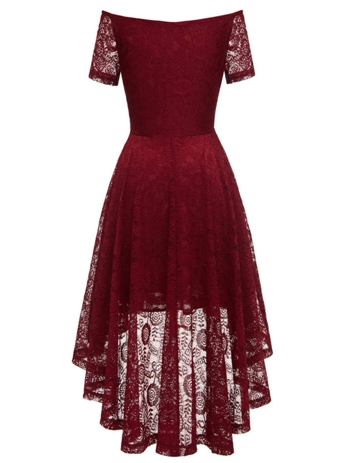 1950ER SCHULTERFREIES BLUMENSPITZE KLEID - Image 18