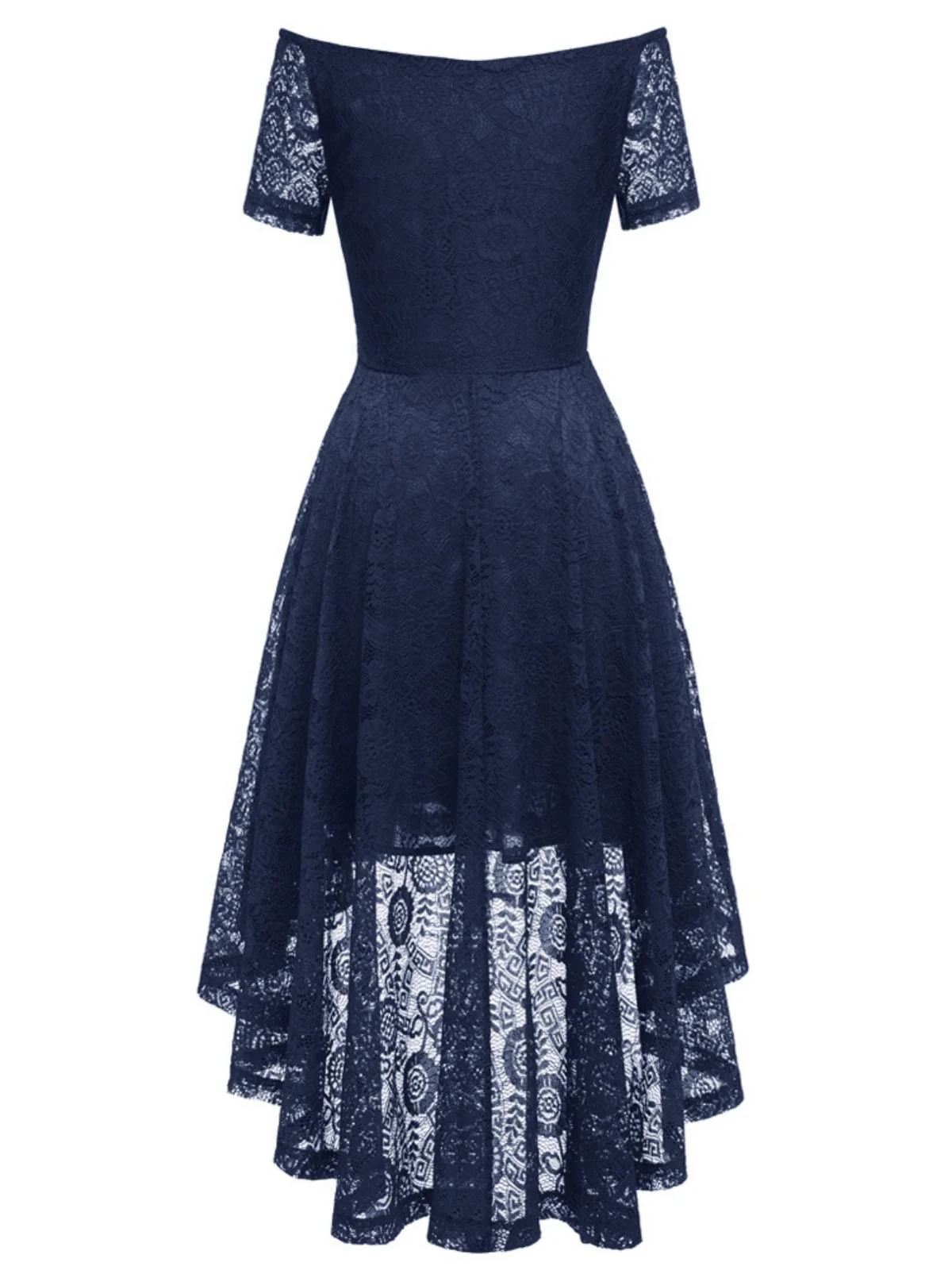 1950ER SCHULTERFREIES BLUMENSPITZE KLEID - Image 3