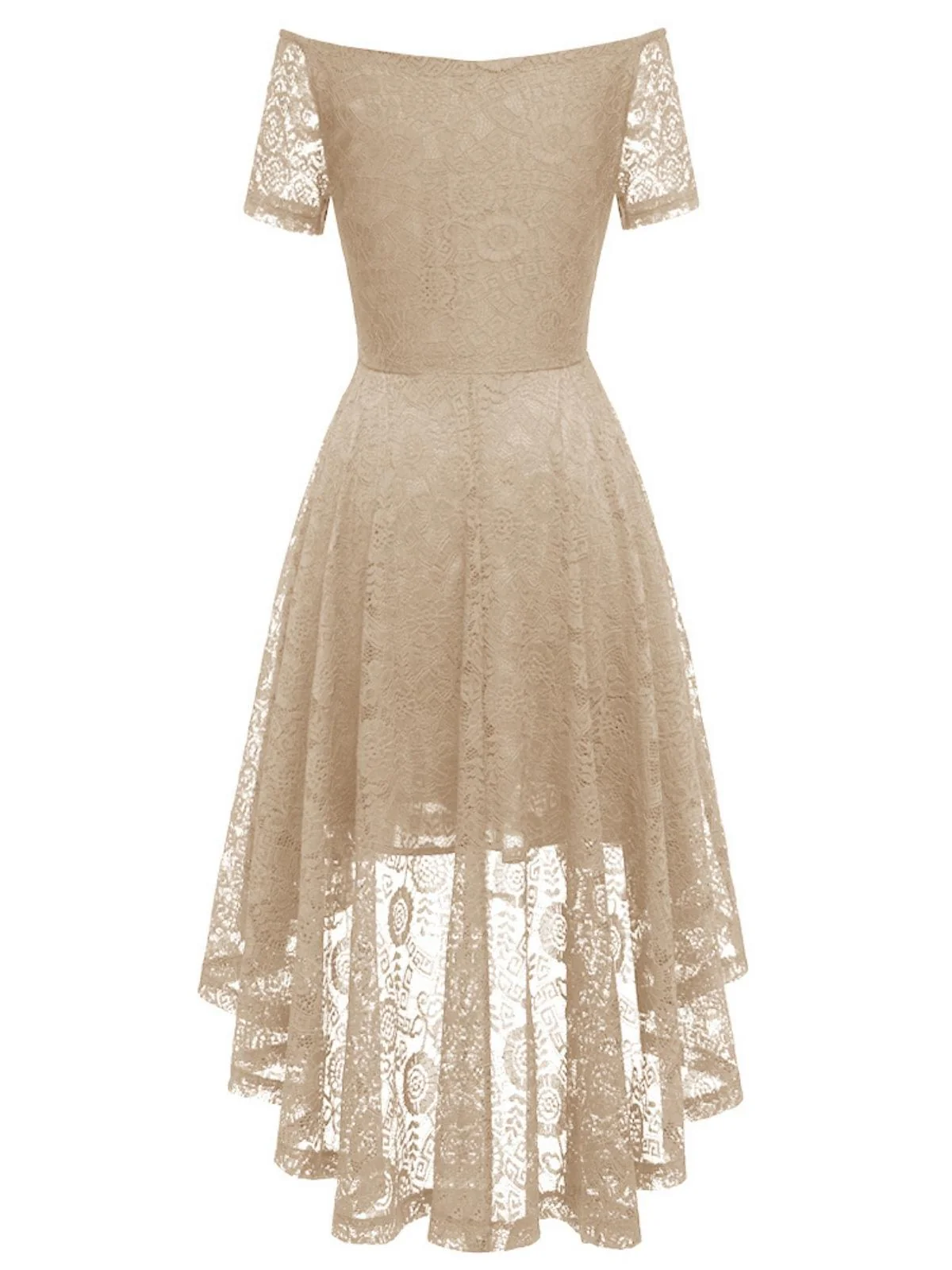1950ER SCHULTERFREIES BLUMENSPITZE KLEID - Image 9