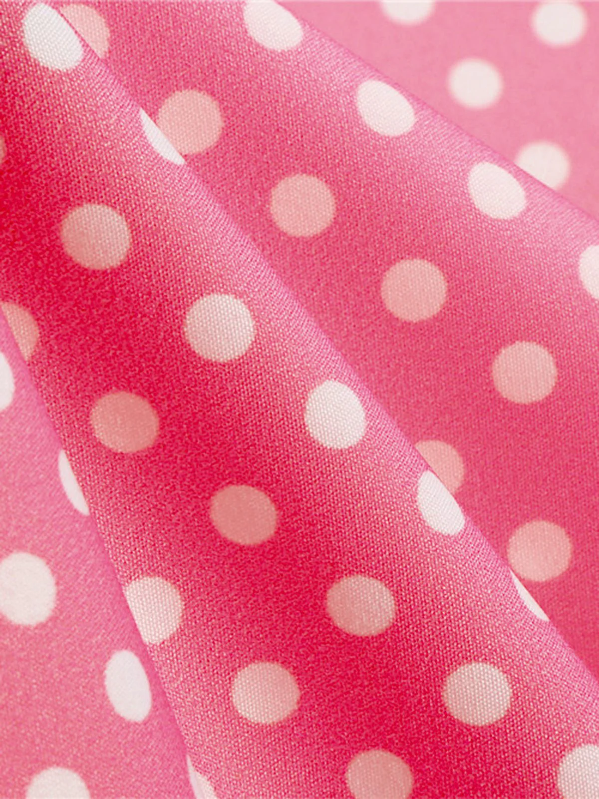 1950er Schulterfreies Polka Dots Kleid - Image 13