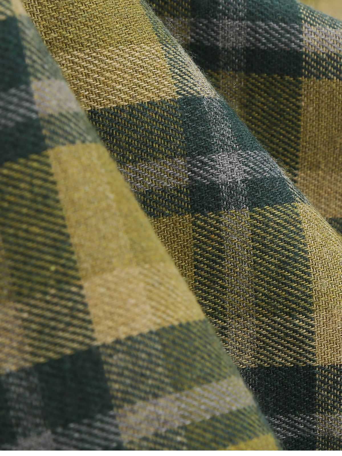 1950er Slip V-Ausschnitt Plaid Swing Kleid - Image 10