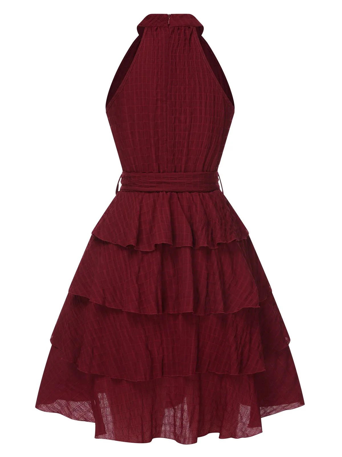 1950er Solide Ärmellos Gürtel Tutu Kleid - Image 2