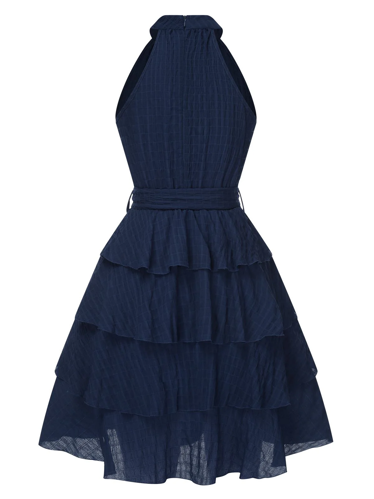 1950er Solide Ärmellos Gürtel Tutu Kleid - Image 6