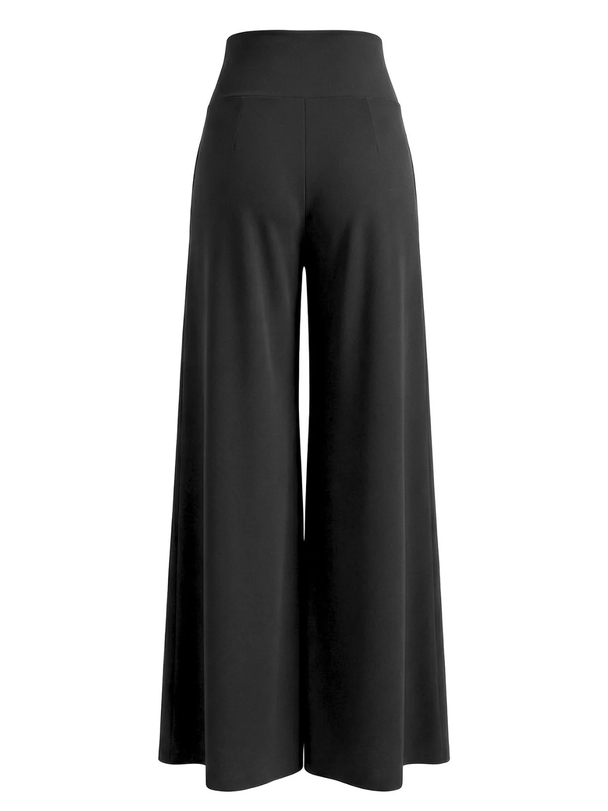 1950er Solide Hoch Taille Doppel Knopfreihe Weitbein Hose - Image 2