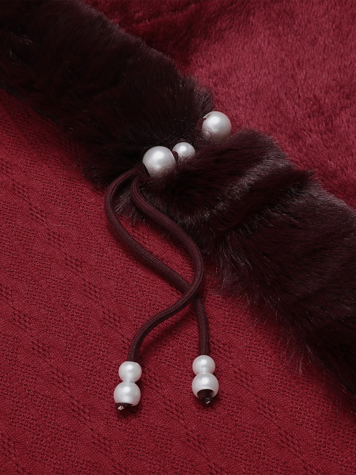 1950er Solide Pelzkragen Cloak - Image 3
