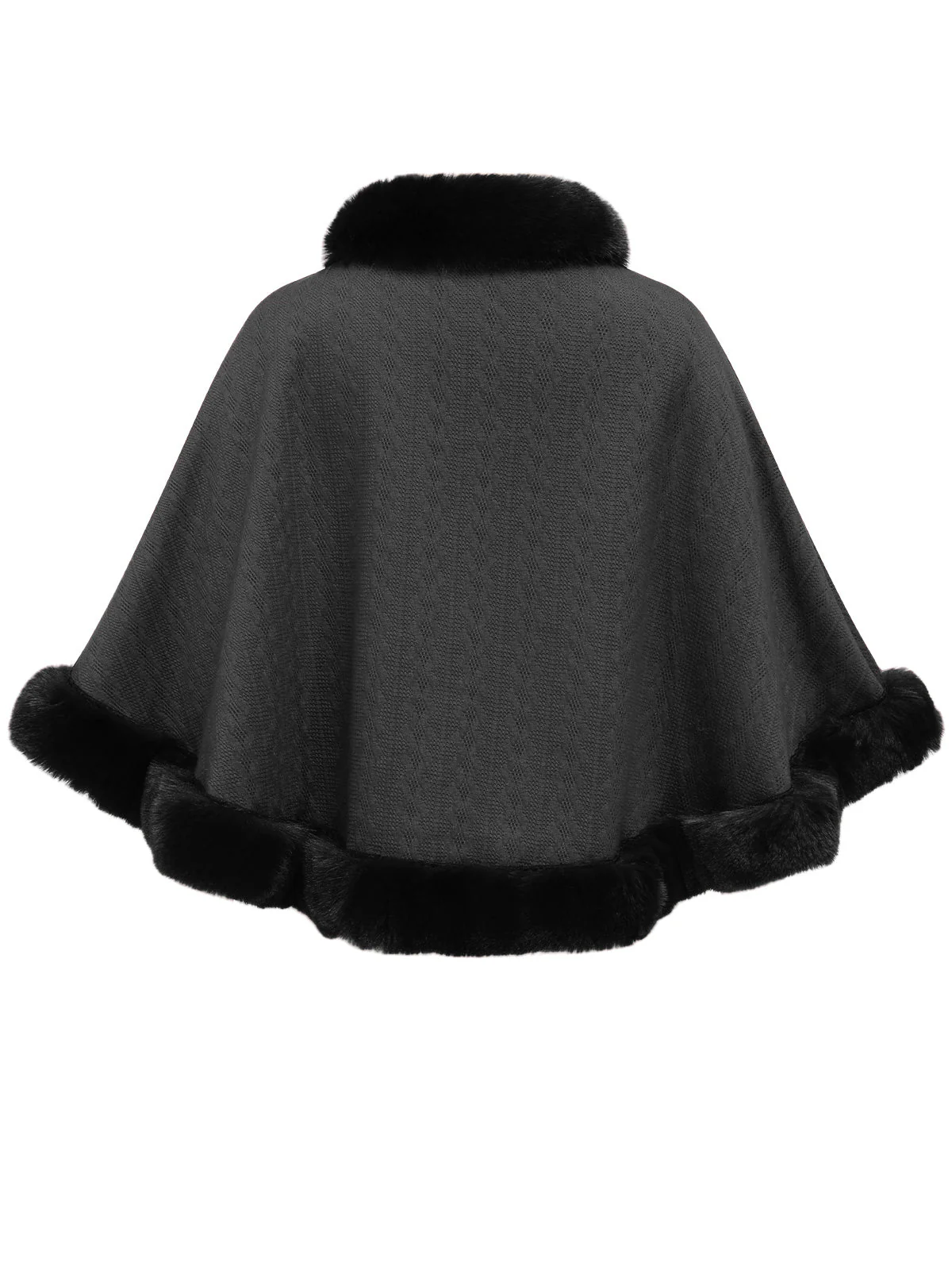 1950er Solide Pelzkragen Cloak - Image 6