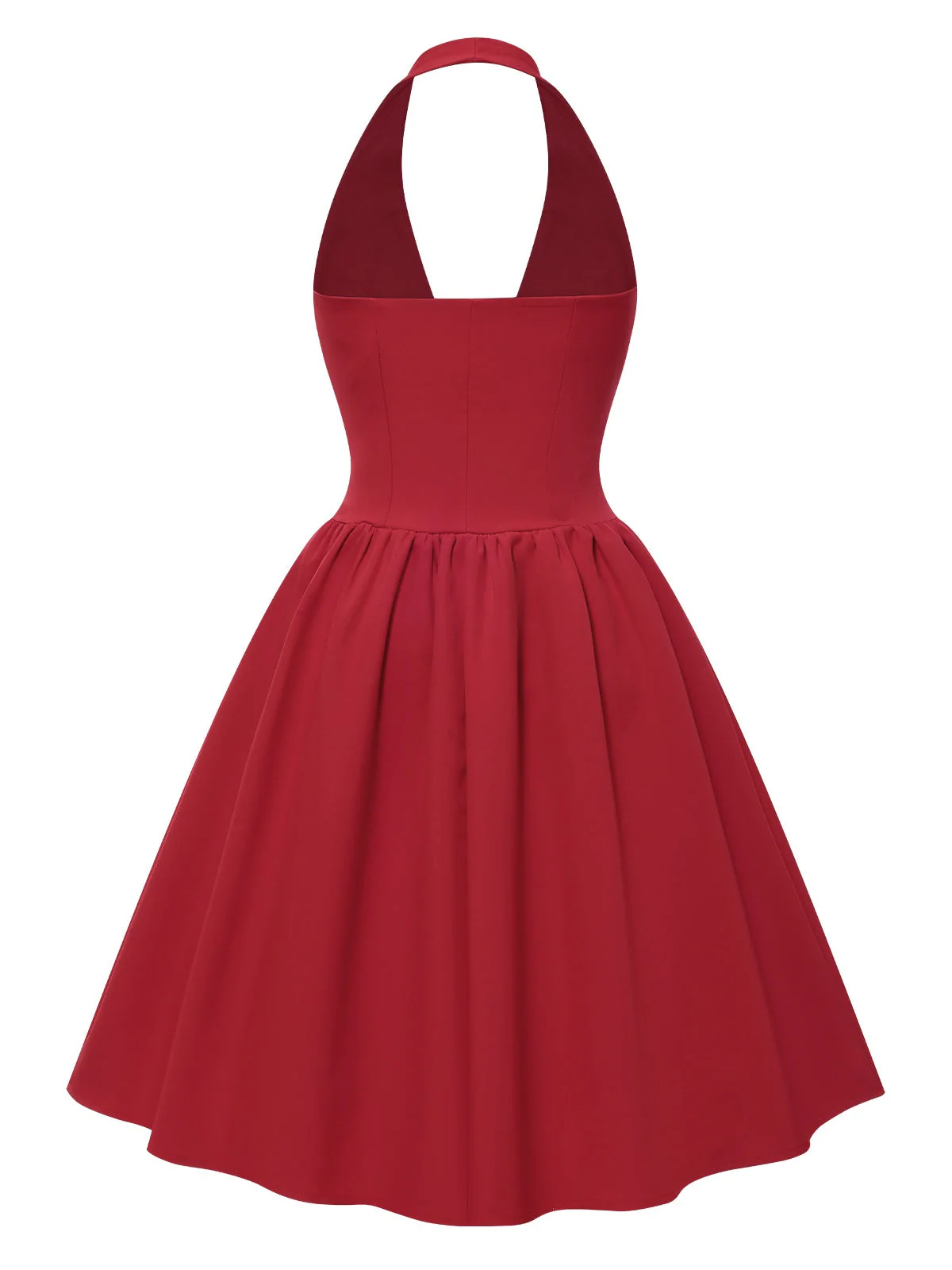 1950er Solide Perle Bogen Halter Kleid - Image 7