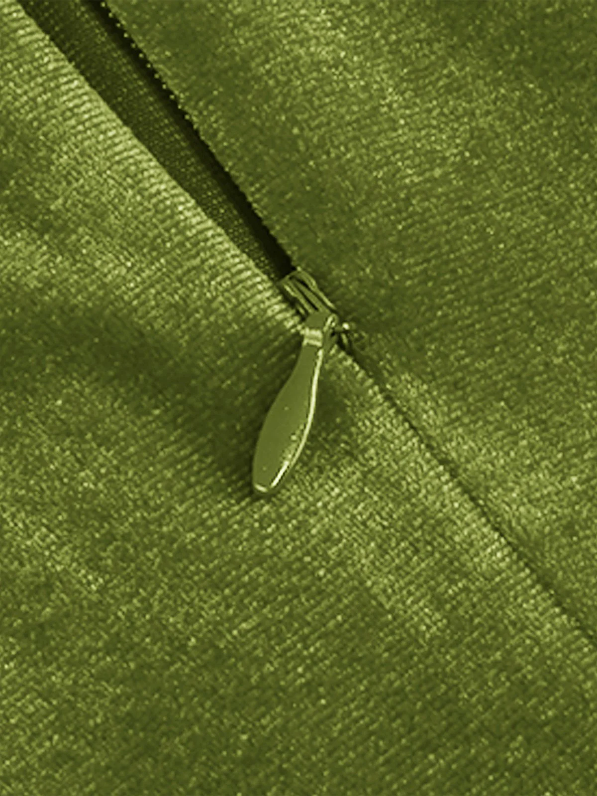 1950er Solide Samt V-Ausschnitt Swing Kleid - Image 11