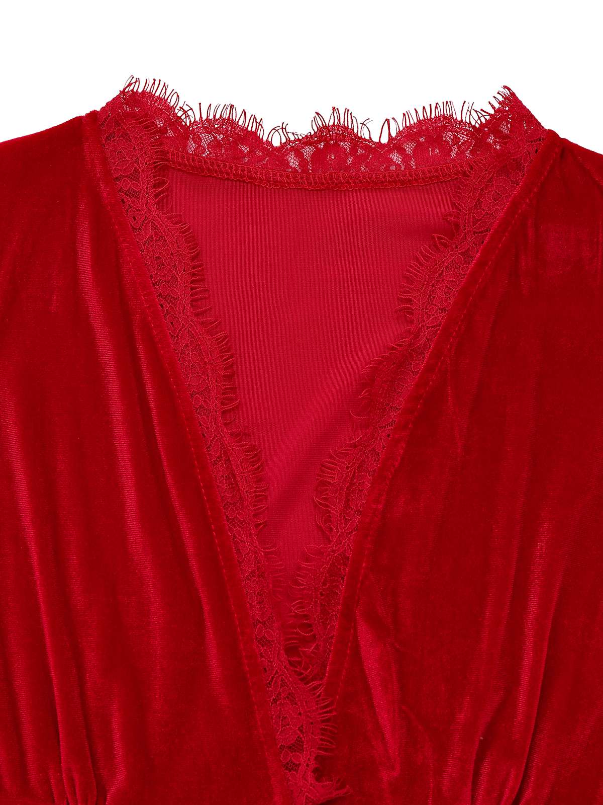 1950er Solide Schlüsselloch Hoher Hals Samt Jumpsuit - Image 4