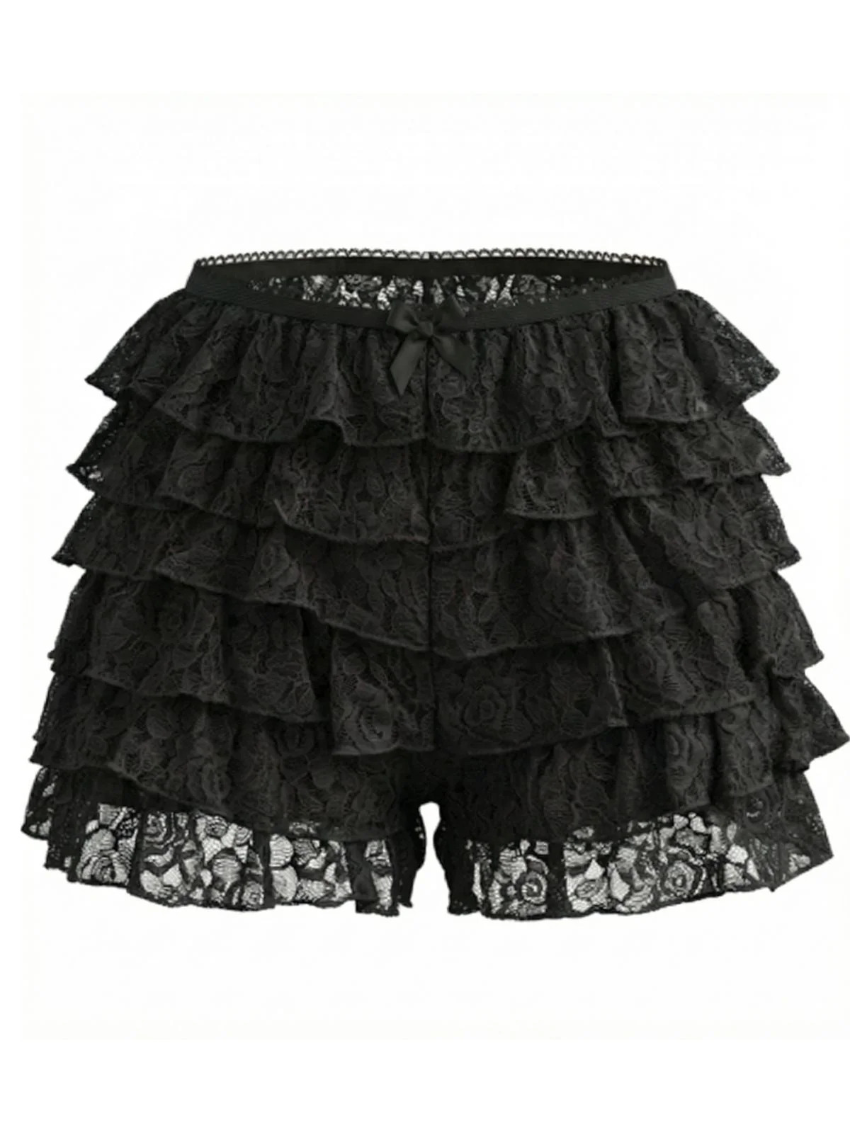 1950er Solide Spitze Mini Shorts - Image 4