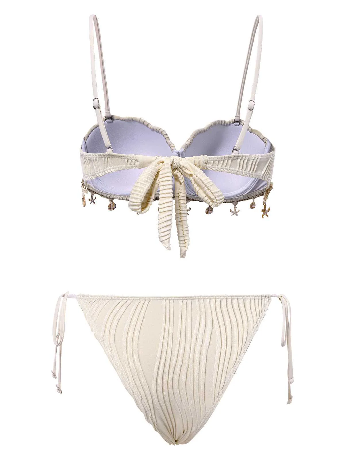 1950er Spaghetti Träger Strand Muschel Seestern Bikini - Image 3