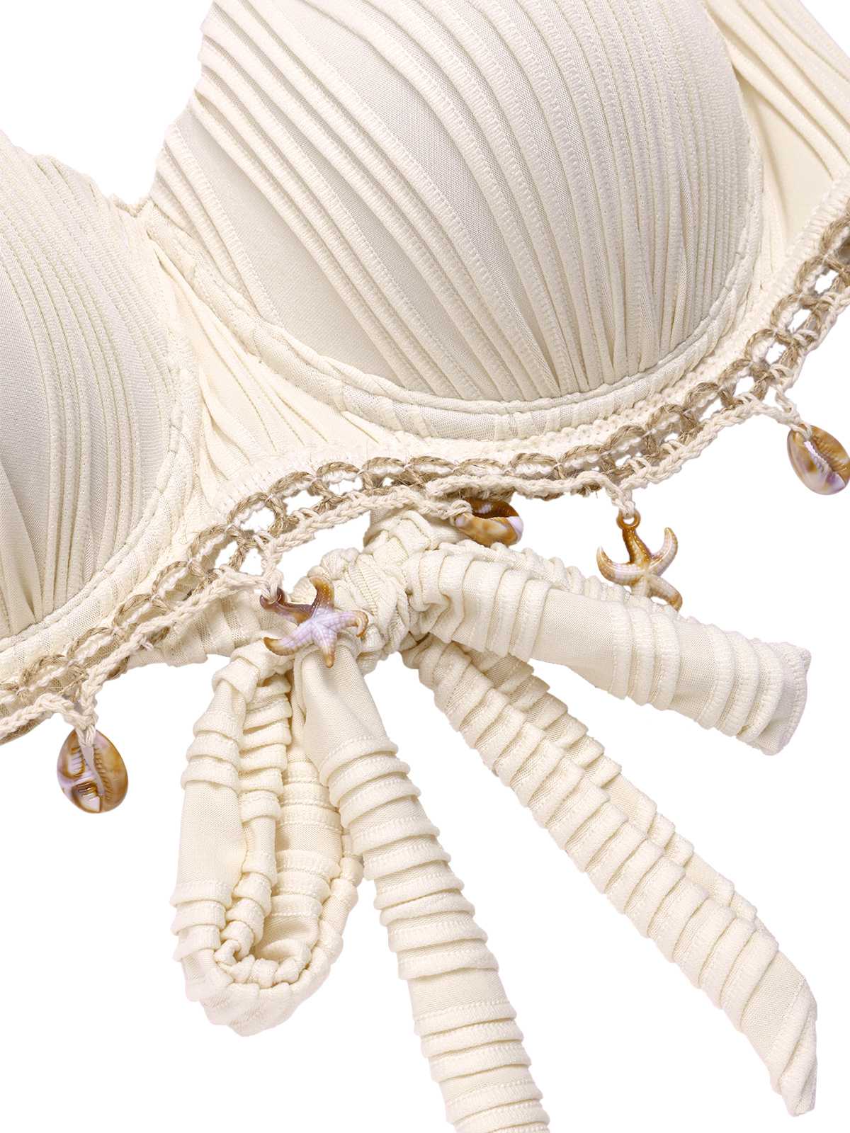 1950er Spaghetti Träger Strand Muschel Seestern Bikini - Image 4