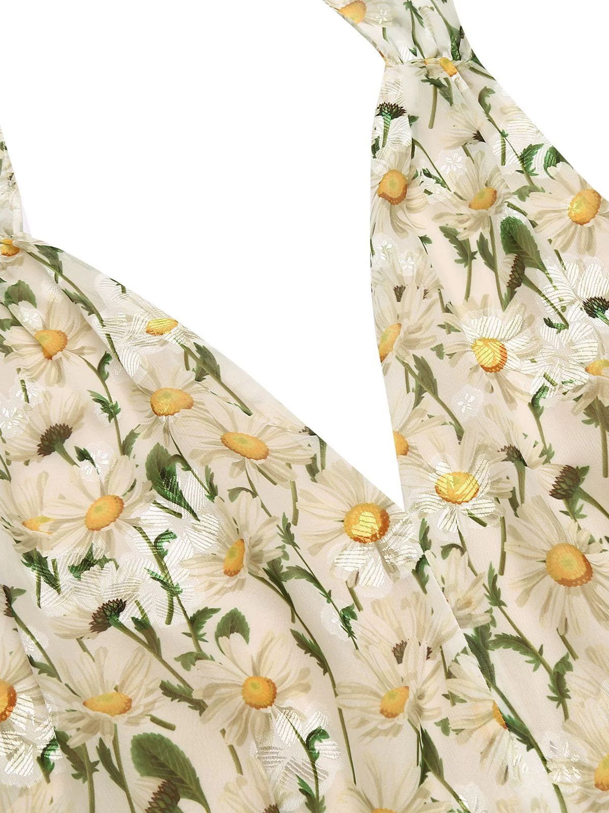 [Vorverkauf] Grün 1950er Blumen Halter Schnürung Vintage Romper - Image 6