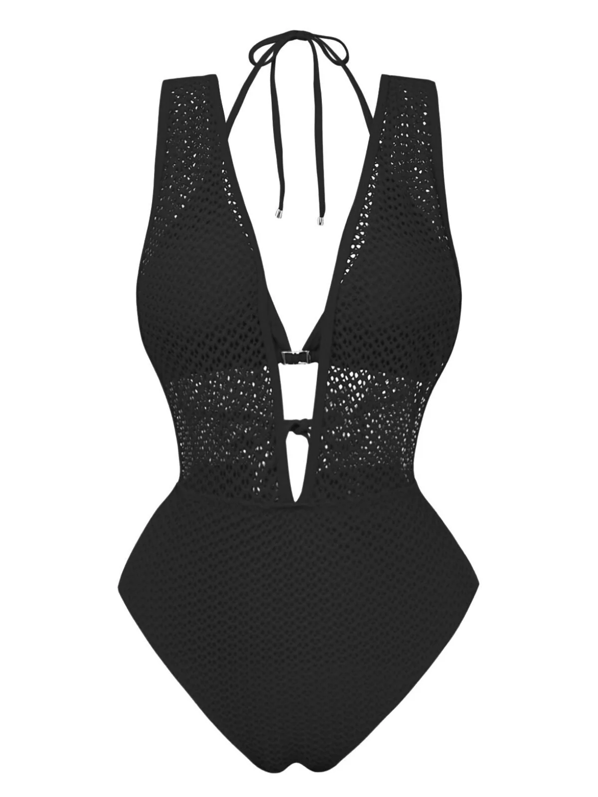 1950er Tief V-Ausschnitt Häkel Netz Halter Bademode - Image 9