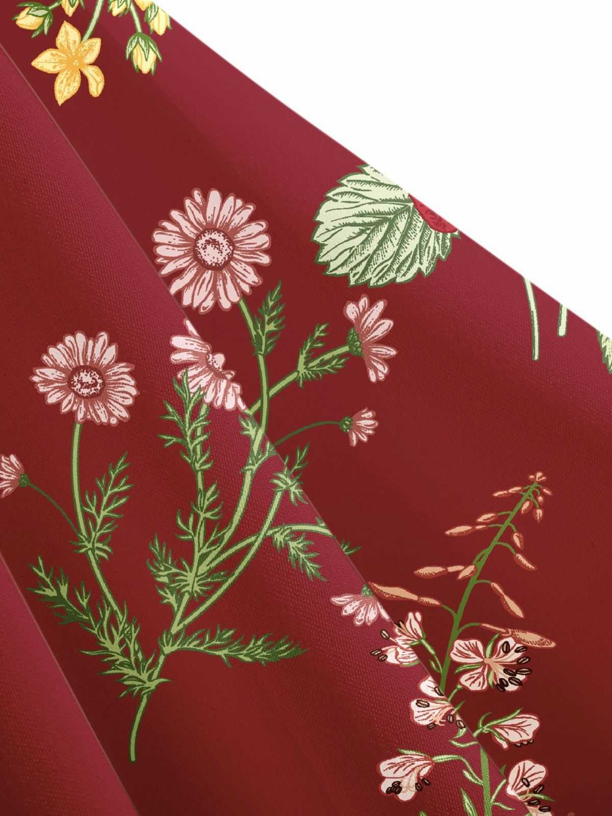 1950er Träger Blumen Schnürung Korsett Kleid - Image 14