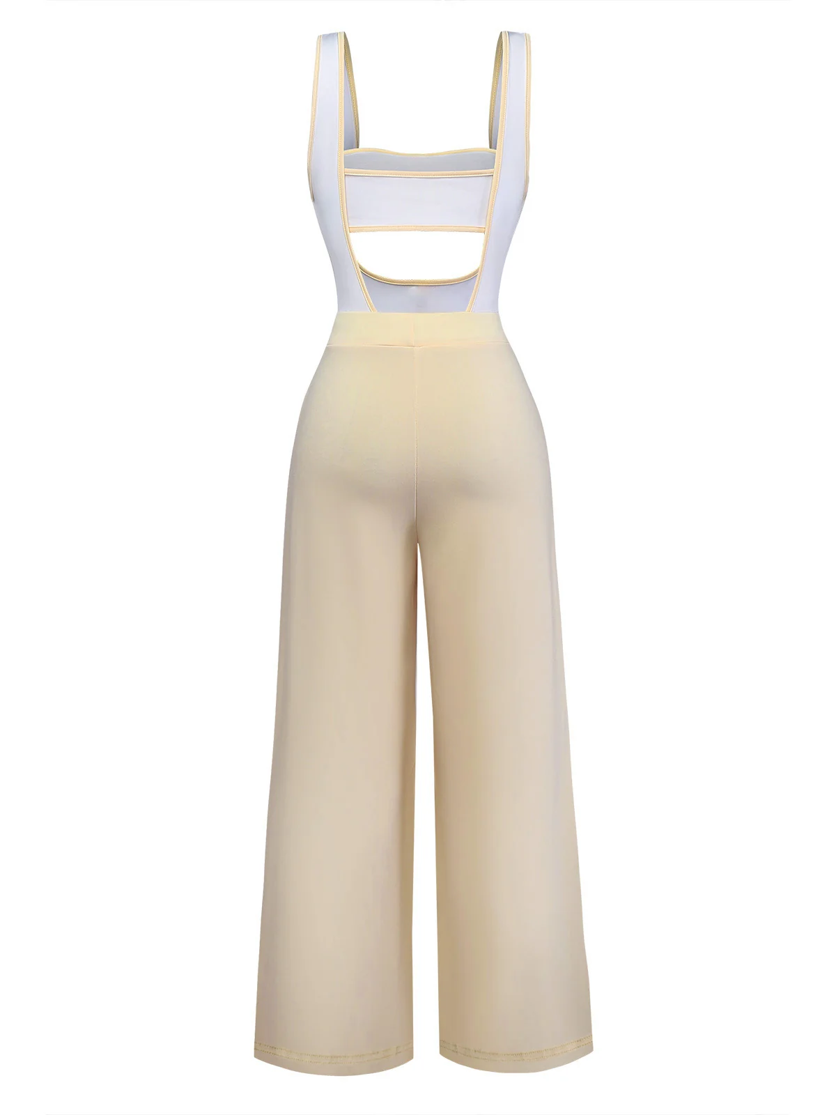 1950er Trägerlos Cut-Out Patchwork Jumpsuit Set - Image 5