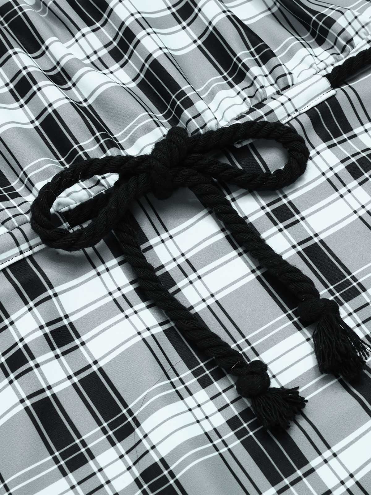 1950er Trägerlos Plaids Einteiliger Badeanzug - Image 4