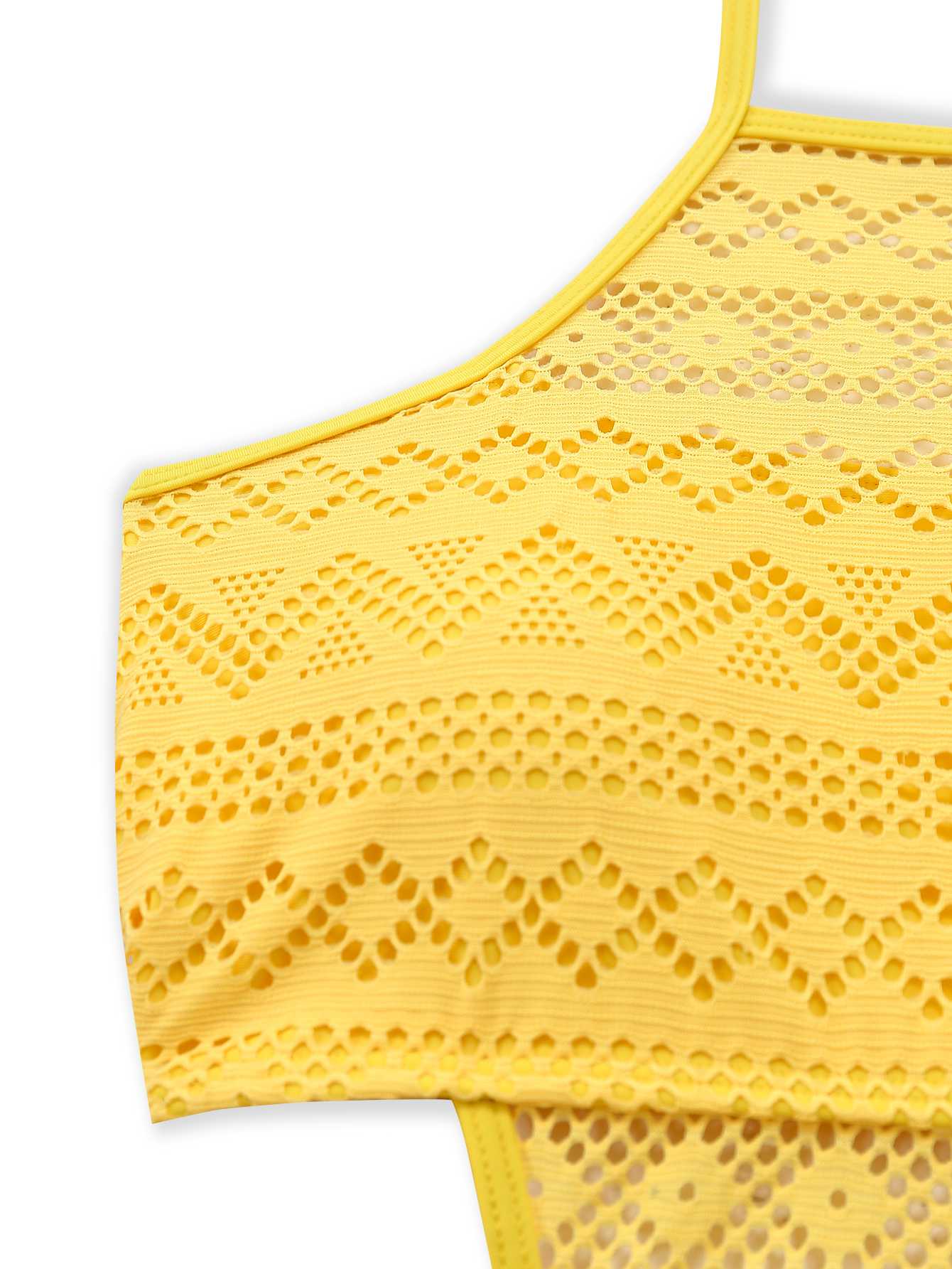 1950er Uni Halter Cut-Out Einteiliger Badeanzug - Image 13