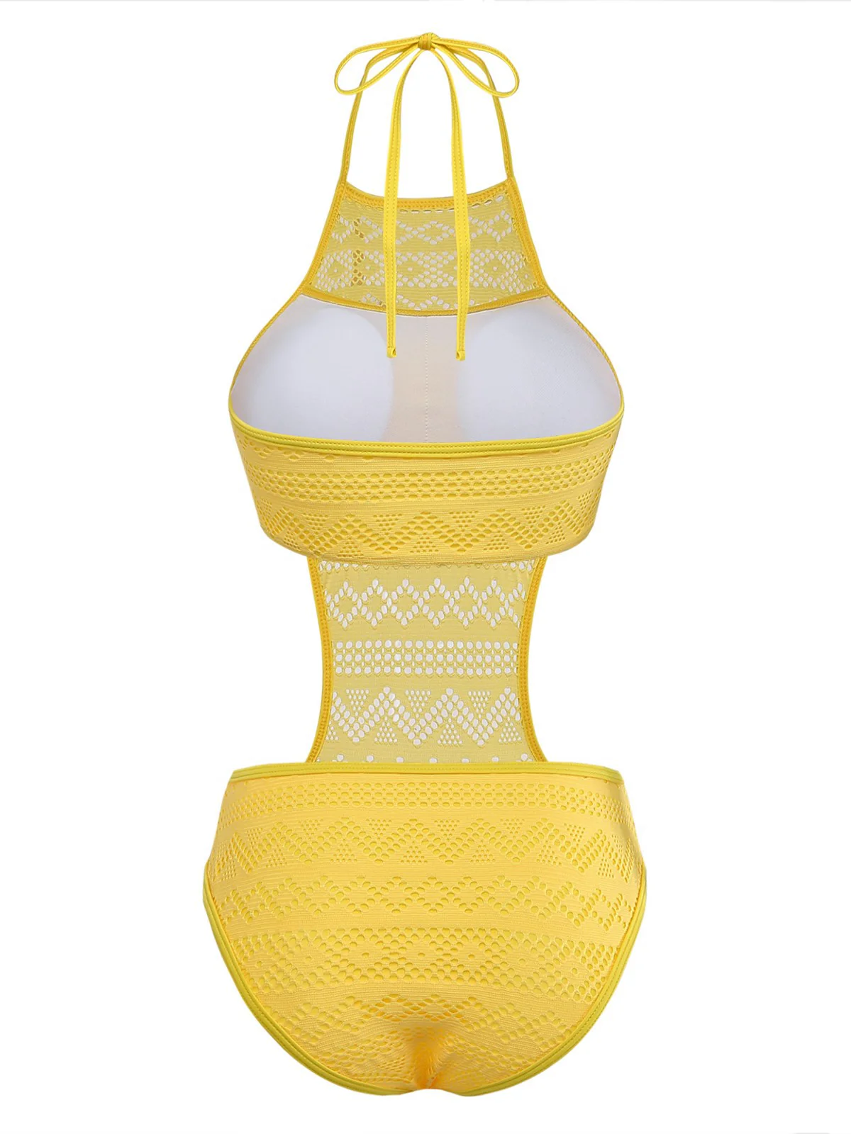 1950er Uni Halter Cut-Out Einteiliger Badeanzug - Image 9