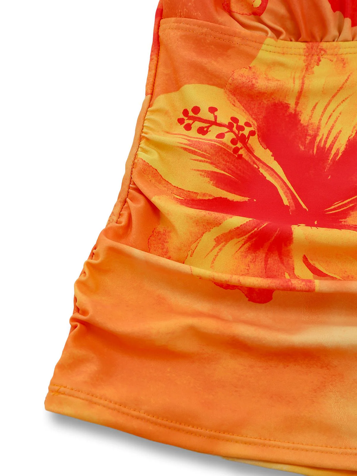 1950er V-Ausschnitt Blumen Patchwork Tankini Set - Image 8