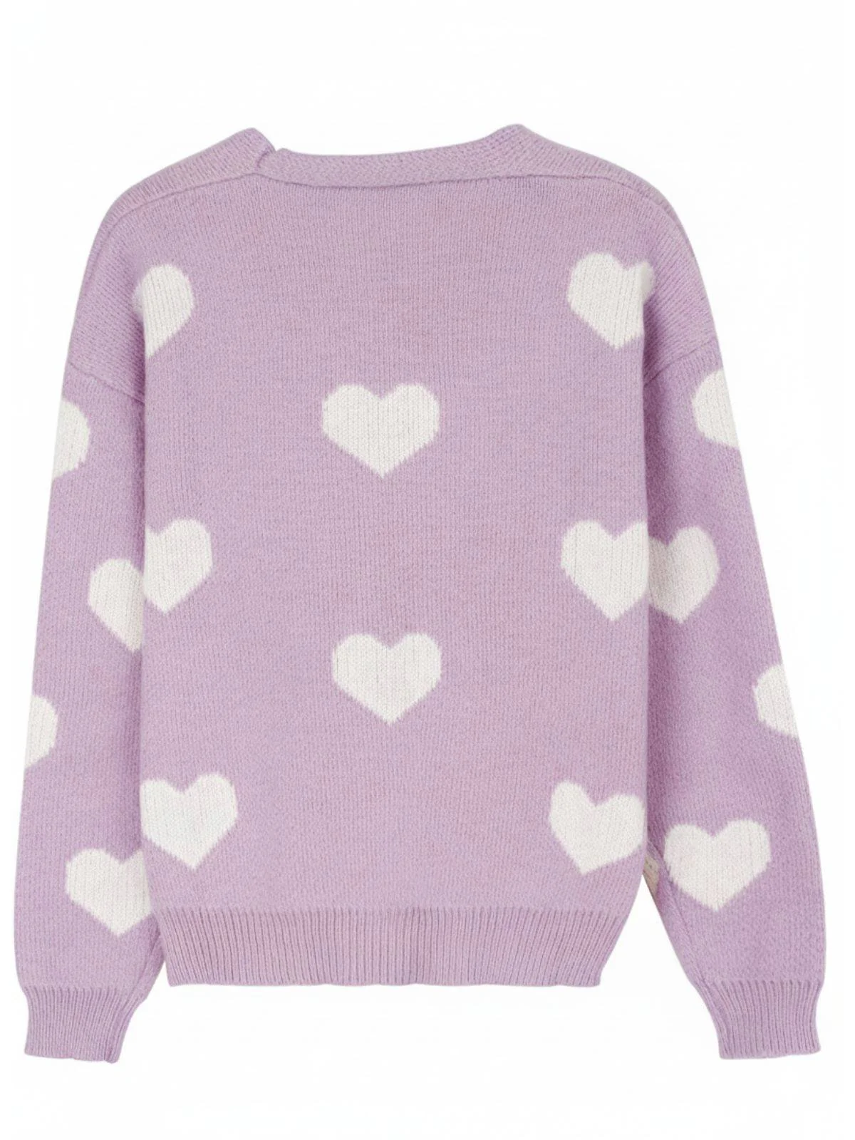 1950er Valentinstag Herz Drucken Stricken Strickjacke - Image 12