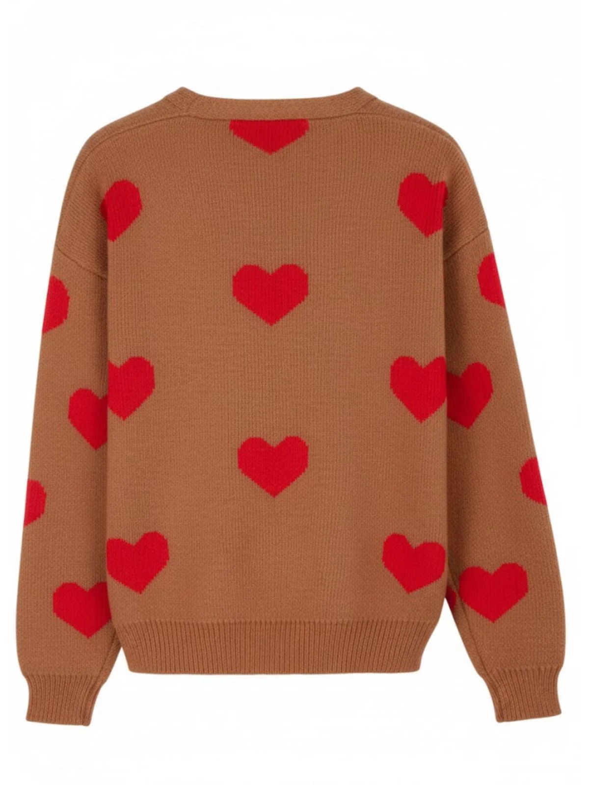 1950er Valentinstag Herz Drucken Stricken Strickjacke - Image 17