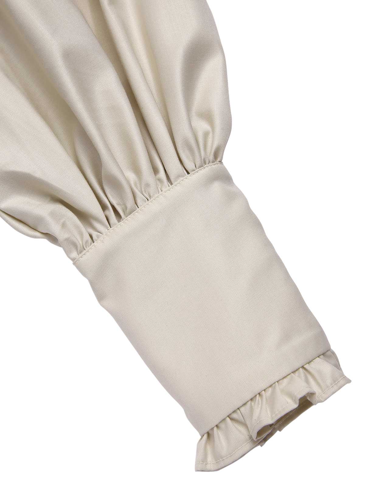 1950er Viktorianisch Bogen Tie Rüschen Langarm Kleid - Image 10