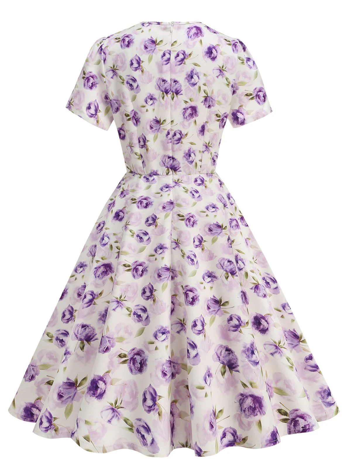 1950er Vintage Blumen Swing Kleid - Image 13