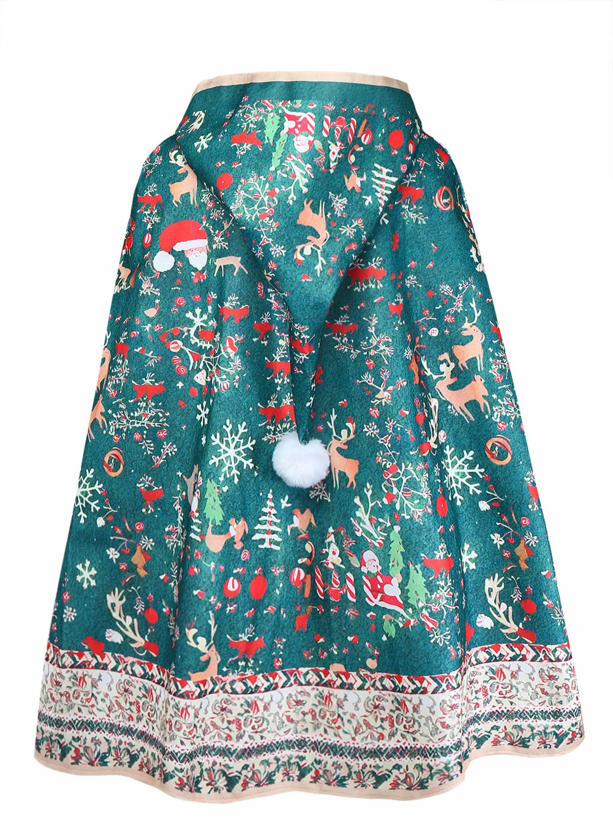 1950er Weihnachten Hooded Cape Mantel - Image 4