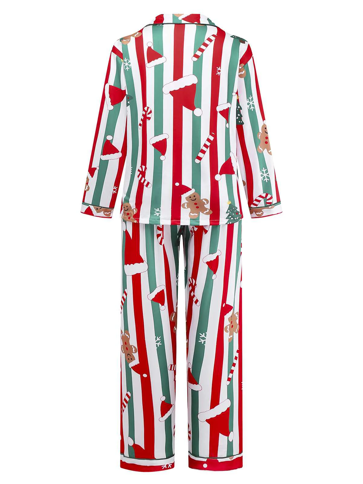 1950er Weihnachten Lebkuchen Zuckerstange Pyjama Set - Image 2